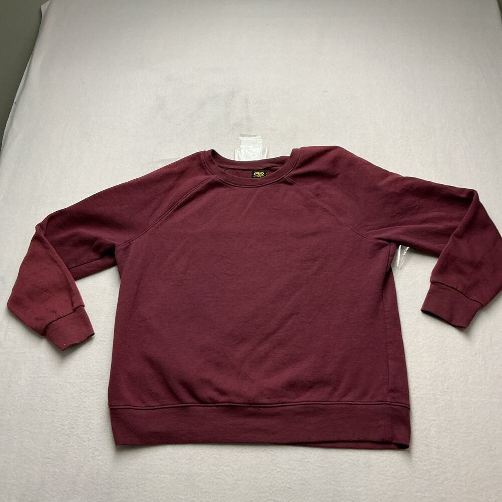 Womens Athletics Works dark burgundy sweatshirt Sz L, Excellent Condition 4196